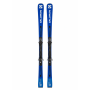 Esquíes Salomon S/RACE X9 Ti con fijaciones montadas, vista frontal.