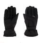 Guantes negros Sinner DRY-S® listos para usar, mostrando el logo de la marca en el dorso de la mano.