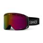 Gafas de esquí Sinner Olympia con lente colorida y detalles modernos sobre fondo blanco.