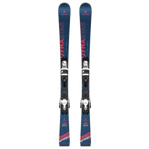 Esquíes Dynastar Team Speedzone con fijaciones montadas y diseño moderno.