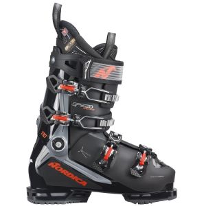 Bota de esquí Nordica Speedmachine 3 110 GW, vista lateral con detalles de diseño.