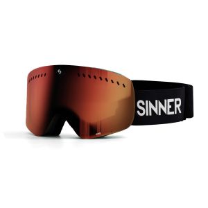 Gafas de esquí Sinner Aura con lente naranja y detalles en negro