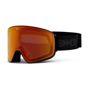 Gafas de esquí Sinner Aura con lente naranja y detalles en negro