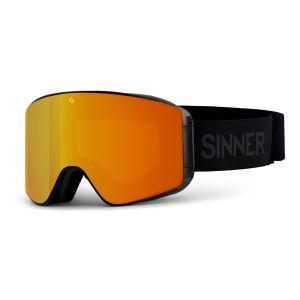 Gafas de esquí Sinner Aura con lente naranja y detalles en negro