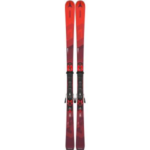 Atomic Redster G7 2025: vista lateral del esquí rojo con gráfico racing y detalle de la suela